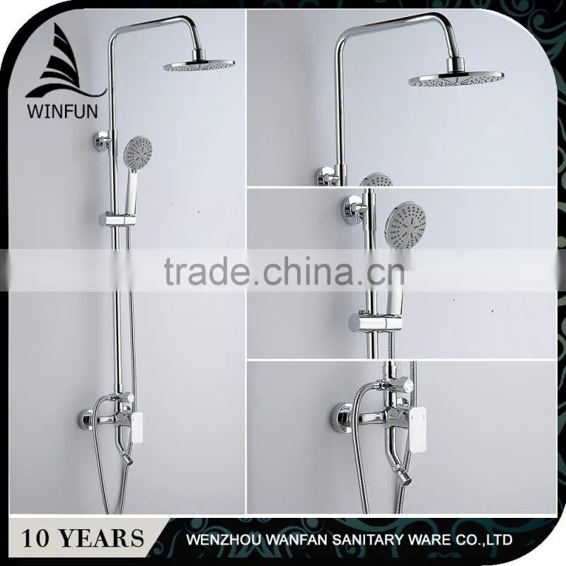Professional mould design brass rain shower faucet set,shower sets
