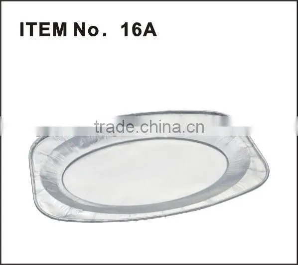 packaging tray food packaging tray aluminium foil oval grill broiler barbeque tray