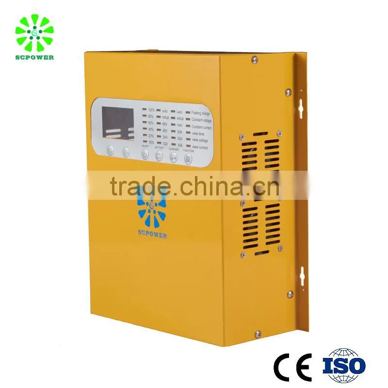 12v 24v 48v 10A to 50A charging current wind turbine MPPT solar charge controller