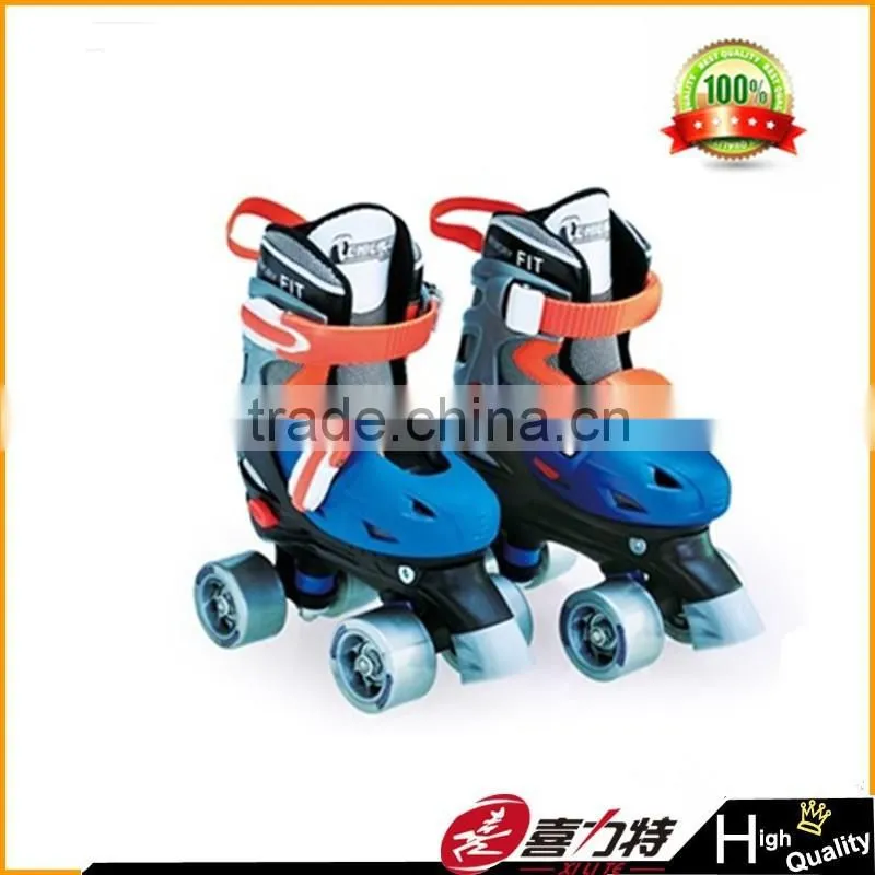 Plastic toe cap and safety Roller skate for kids