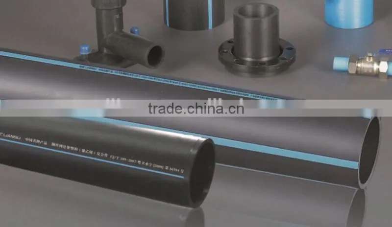 pe plastic pipe perforated drainage pipe / Large PE drainage pipe