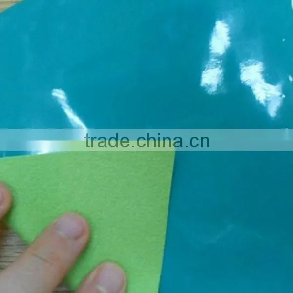 Good quality patent leather fabric for shoe upper material usage