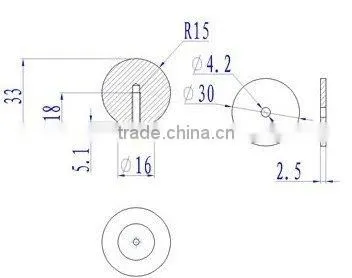 Solid stainless steel knobs