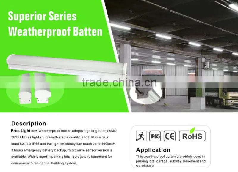 Hot sale tri-proof led 1.2m 36w IP65 lighting led tri-proof light