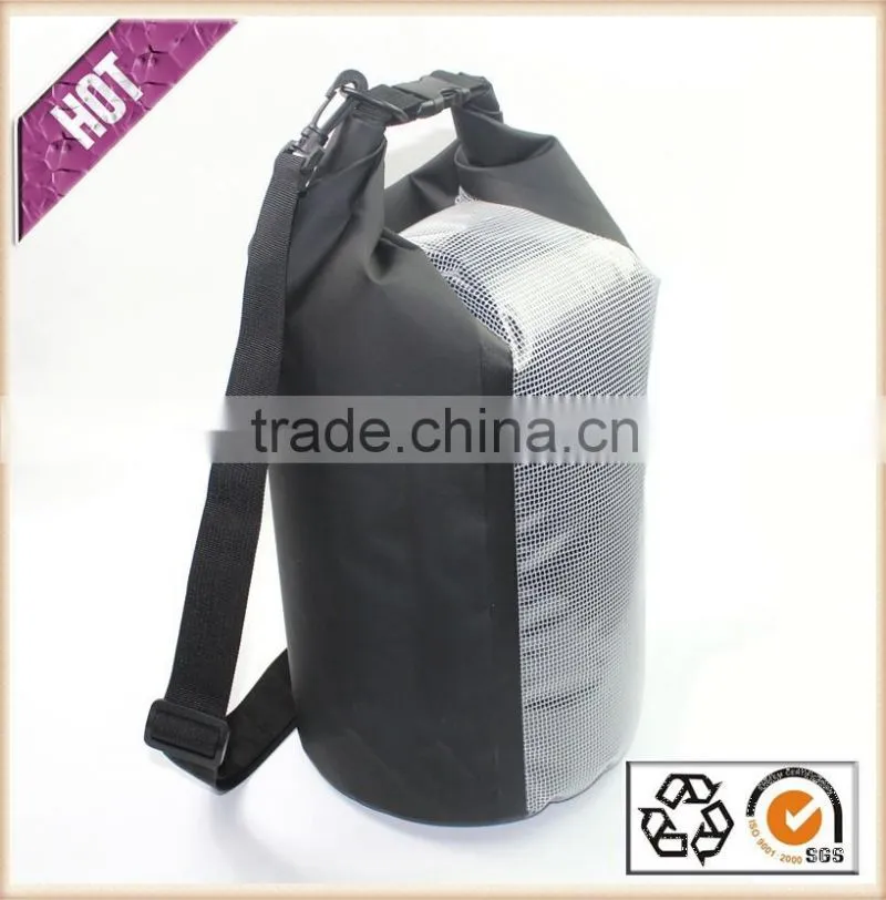 2016 Hot Sale Dry Bag Transparent Ripstop Strip Window Waterproof Dry Bag For Drifting