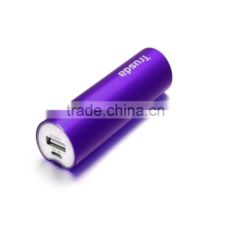 Metal case 2600mAh phone 7 power bank