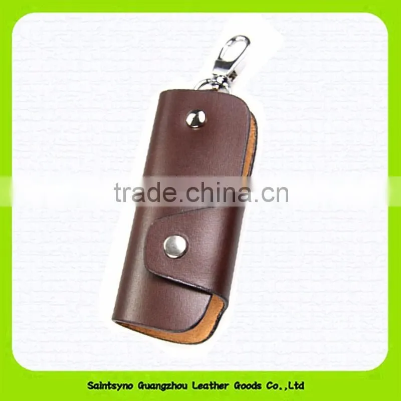 15108 Simple designer key holder genuine leather key purse