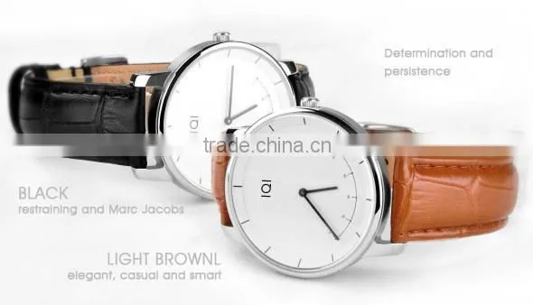 Multi-straps Classic style Noble and elegant android bluetooth smart watch with italian calfskin leather strap