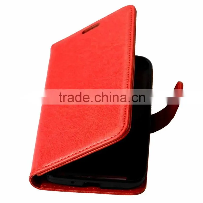 Mobile Phone PU Leather Flip Card-slot Case for ASUS Zenfone 2 ZE500CL 5.0