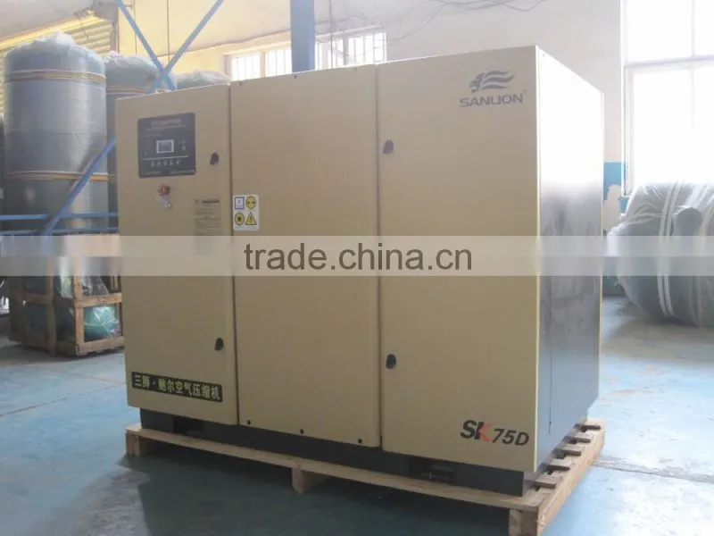 2016 energy saving 8bar 55kw screw air compressor price for sales