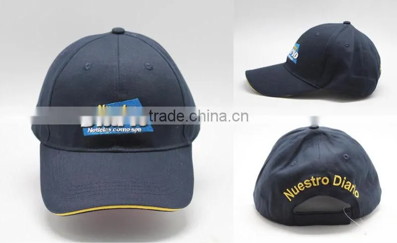 Fashion plain embroidery baseball hat