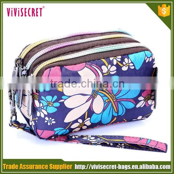 China Alibaba waterproof custom nylon korean wallet women
