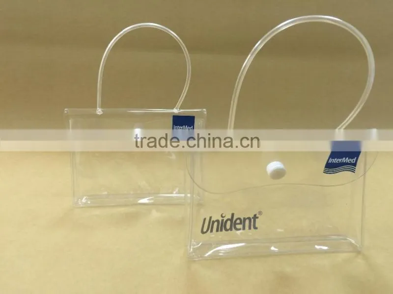Customized transparent pvc bag make-up packaging