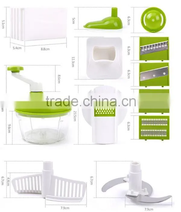 2016 Plastic Multi-function Manual Food Processor