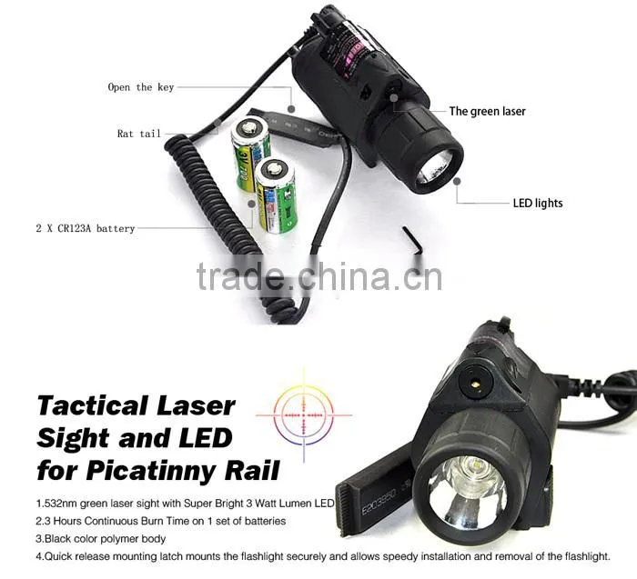 BOB-JGSD-G 800m green laser sight and LED for Picatinny Rail