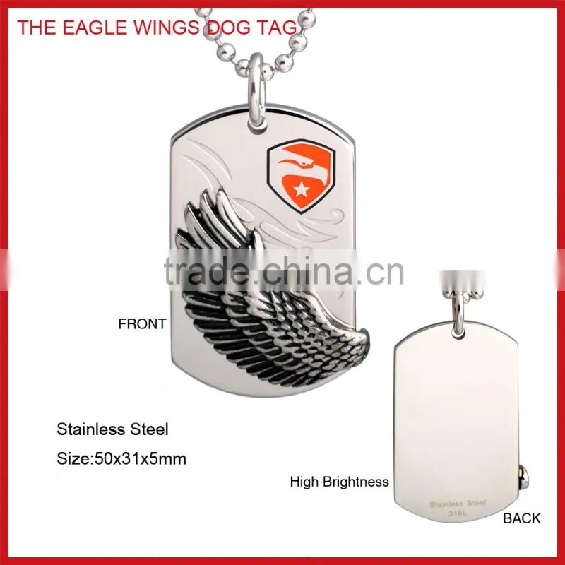 Wholesale Fashion Stock Cross Stainless Steel Dog Tag FP50047