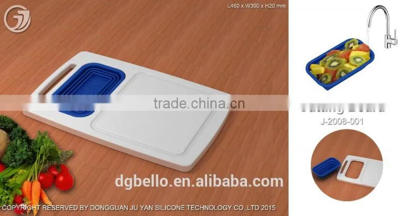 New Design Functional FDA&LFGB Approved Silicone Cutting Board