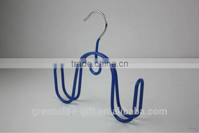 GS8113 PVC plastic coated metal shoes hanger