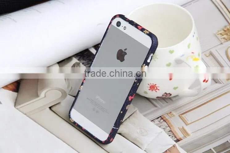 Lovely Country style For iphone6 Bumper Case two parts with Pastoralism Broken Flower