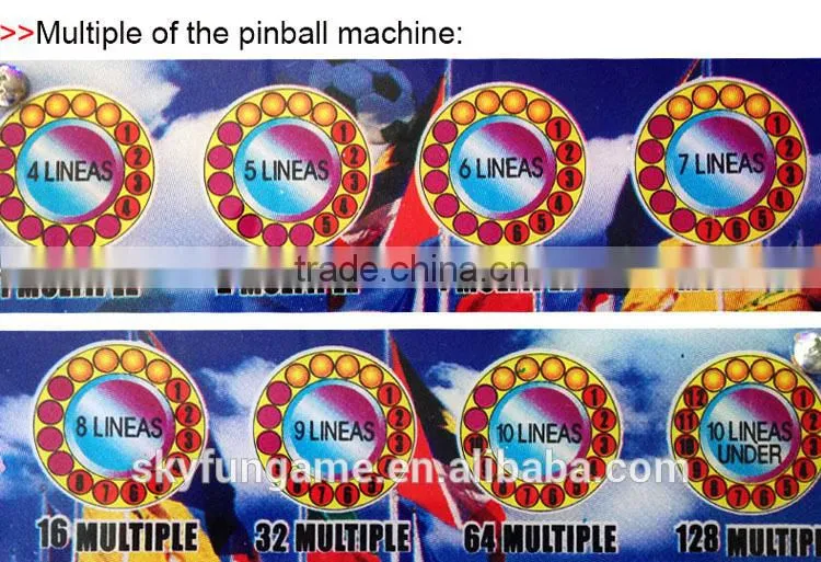 Favorable price pinball game machine for bar/amusement park