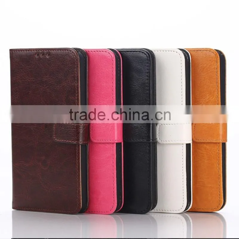 For Samsung Galaxy S6 Wallet Case Pu leather case with Card Slots and Cash Compartment Flip Cover with Kickstand Feature