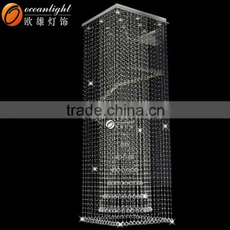 Sprial Cross Crystal Strings Modern Hanging Chandelier Crystal Chandelier OM88586-450W
