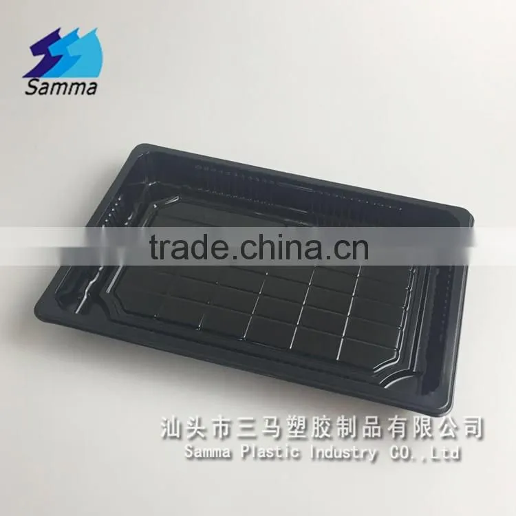 SM1-1108Black disposable plastic containers for food