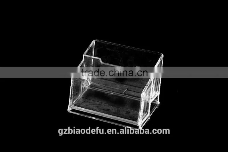 Clear Acrylic Desktop business card holder manufacture