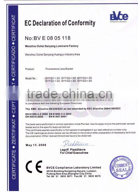 circular shape waterproof lighting fixture 1x36w