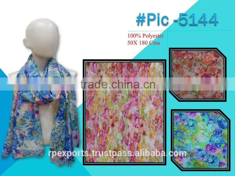 100% polyester spun Beach Pareo & scarves