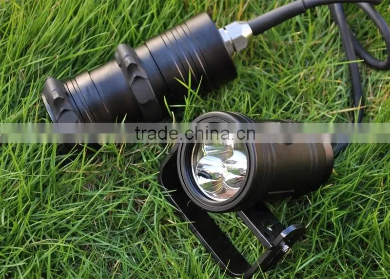 Hlgh power scuba diving led flashlight for underwater