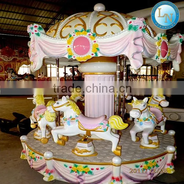 China Supplier Kids Mini Carousel Ride Amusement Ride Merry Go Round For Sale