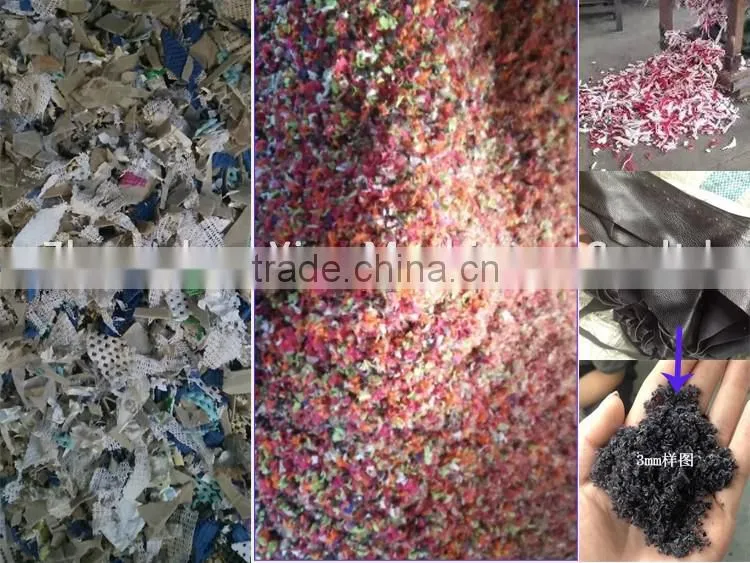 New best quality waste cloth recycling machine /fiber fabric waste cloth cutting machine
