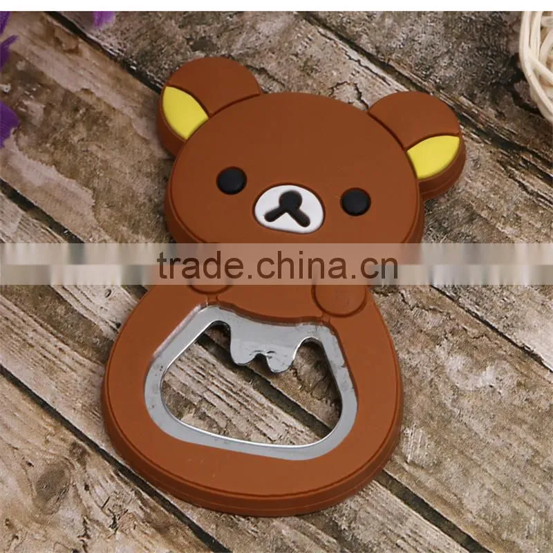Eco-friendly promotion soft PVC beer bottle opener