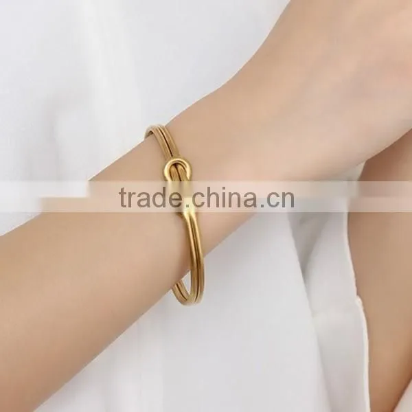Personality Stainless Steel Jewelry Bowknot Three Colors Bracelet