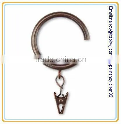 Designer Oval Passing Curtain Pole C Ring