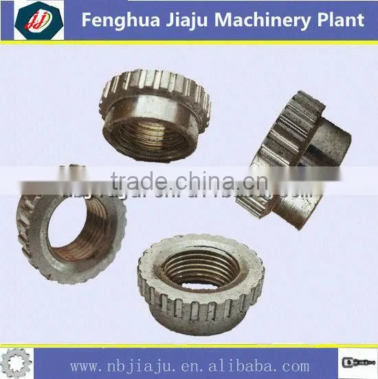 zinc plated square metal part with holes