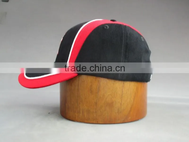 Hi quality flat embroidery 6-panel Cotton twill Baseball Cap