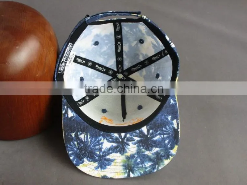 BSCI aduit wholesale custom 5-panel snapback cap with printing