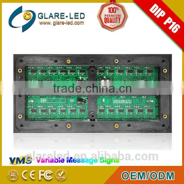 High Brightness P16 Module for VMS LED Traffic Display LED Flashing Traffic Sign