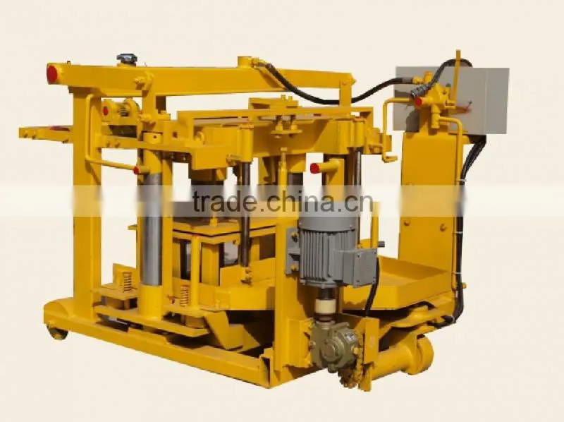 QT40-3A mobile block making machine in Uganda