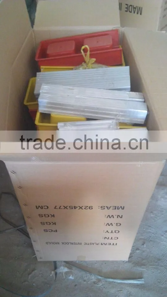 Plastic Concrete Block Interlocking Paver Mold Cement Paving Stone Mould