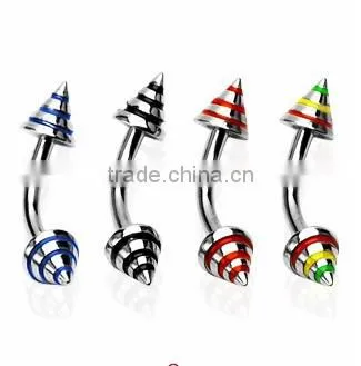 The flexible eyebrow piercing jewelry eyebrow barbells & rings
