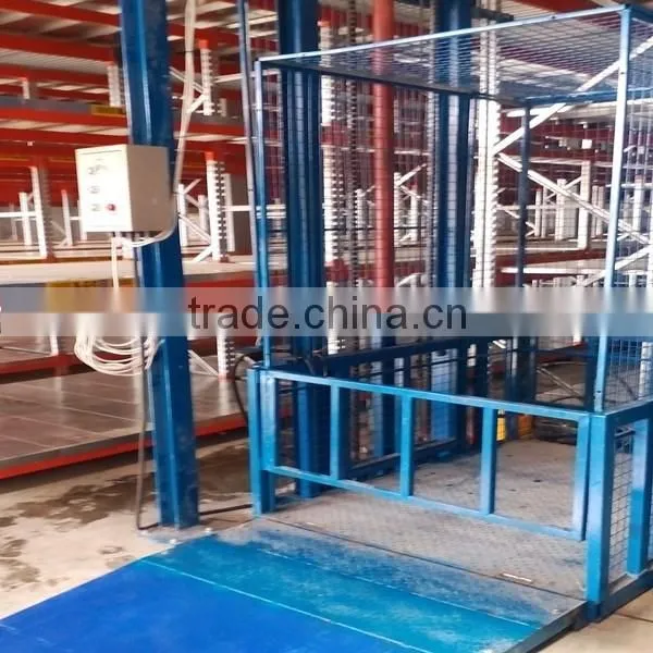 1m-20mGuide-rail lift/cargo guide rail lift/hydraulic guide rail lift