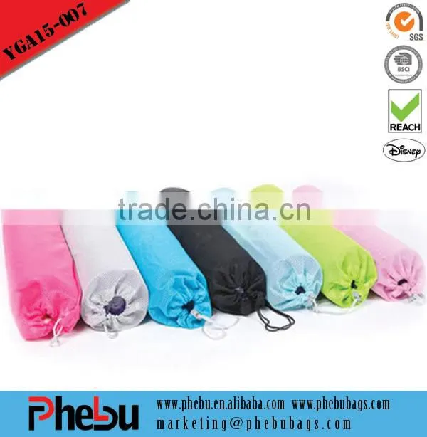 Simple canvas tote yoga bag for ladies (YGA15-010)