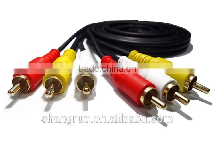 Made in China universal black customized audio cable for multimedia