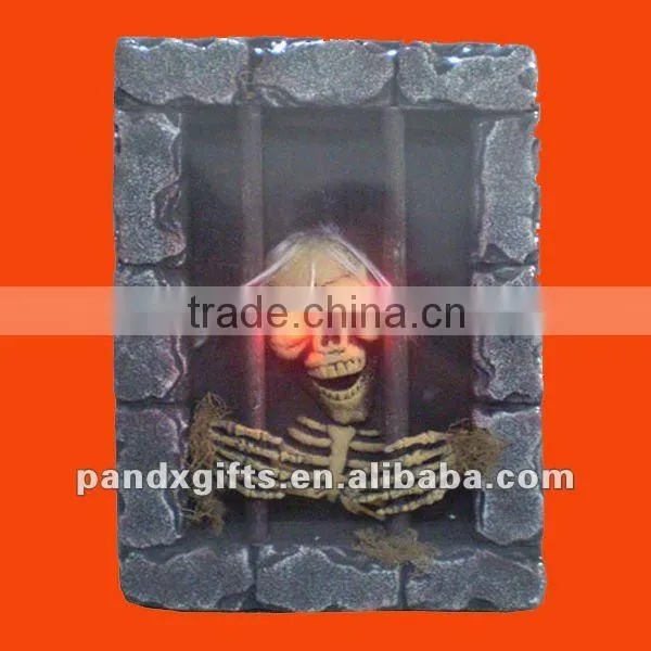 Polyfoam light up Prisoner Halloween skeleton Window