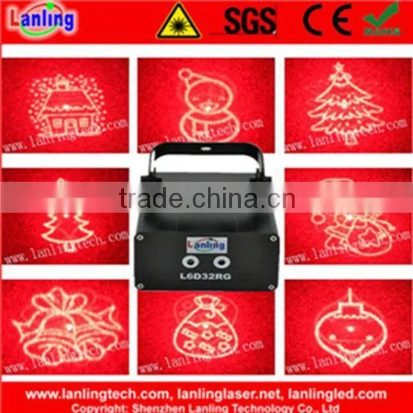 8 gobos mini Christmas disco party laser light