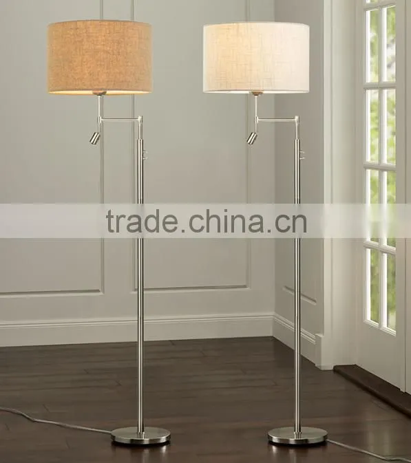 New arrival Modern Metal Body And Fabric Lampshade With Led Floor And Table Lamps/Lights For Hotel