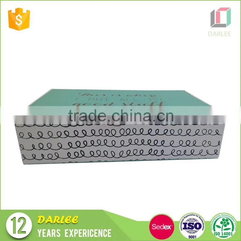 New product high quality custom printed clamshell flip lid gift box